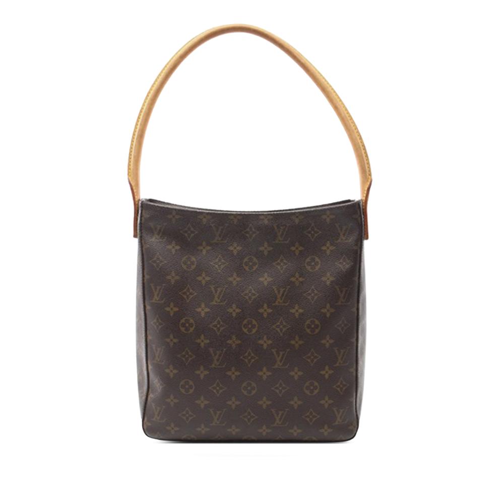 Louis Vuitton B Louis Vuitton Brown Monogram Canvas Canvas Monogram Looping GM Spain