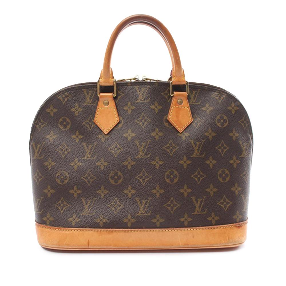 Louis Vuitton B Louis Vuitton Brown Monogram Canvas Canvas Monogram Alma PM France