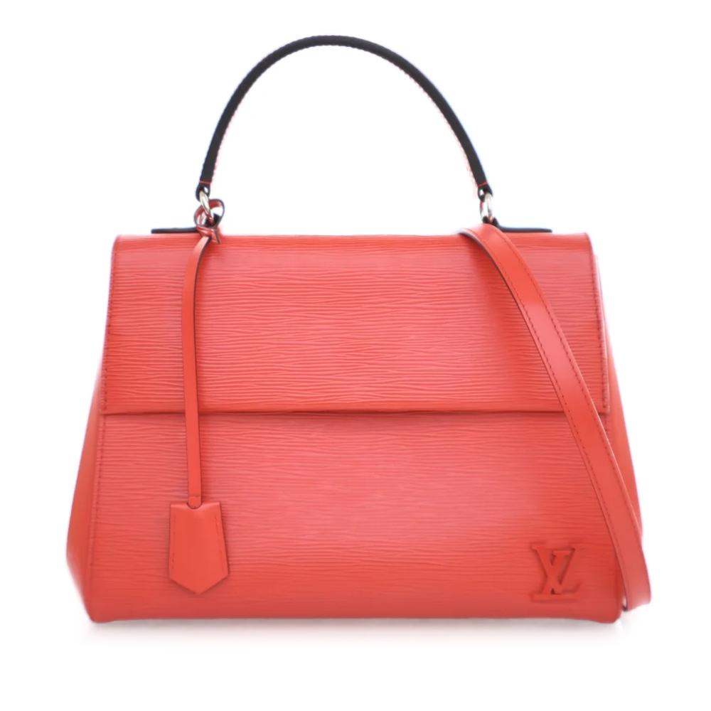 Louis Vuitton B Louis Vuitton Red Epi Leather Leather Epi Cluny MM France