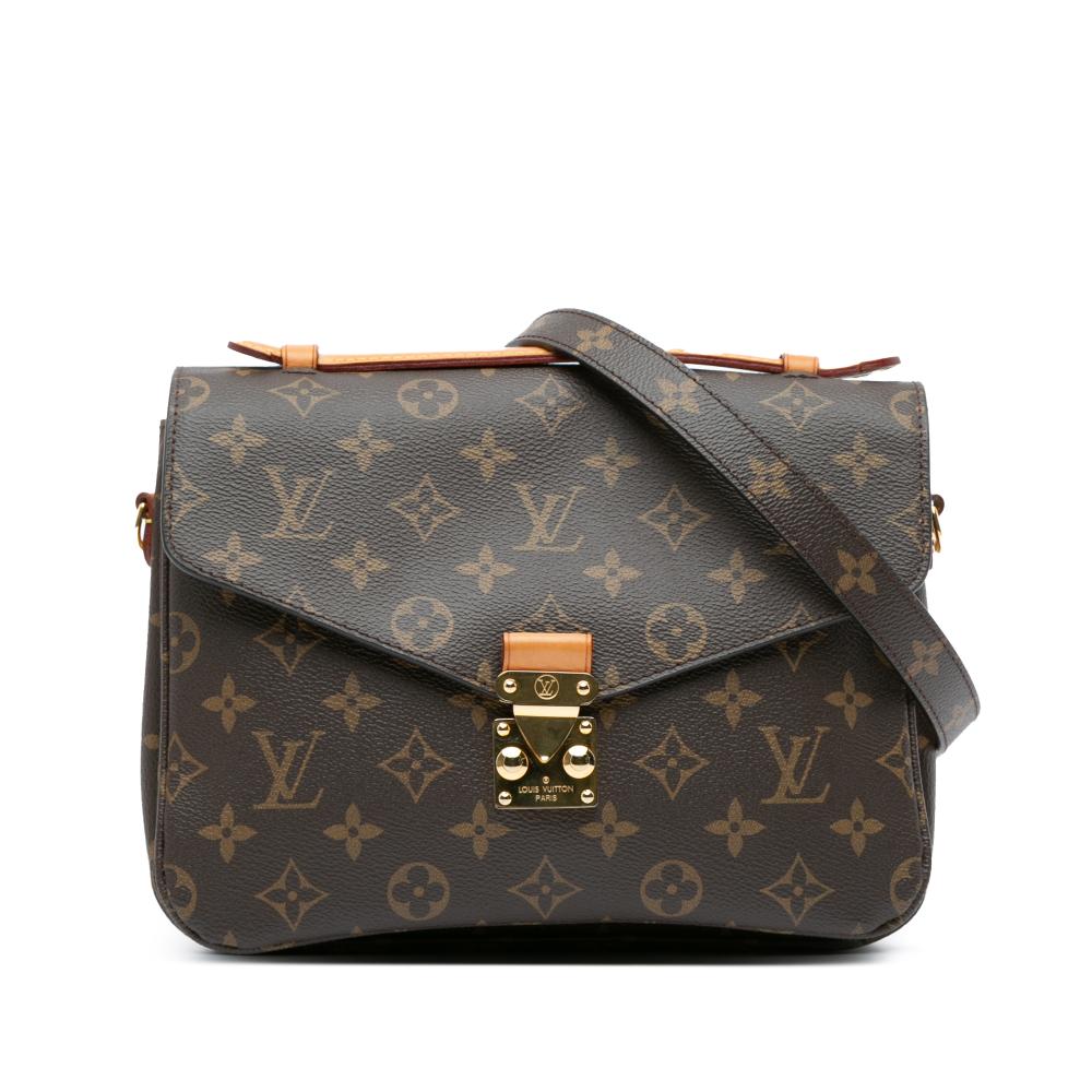 Louis Vuitton AB Louis Vuitton Brown Monogram Canvas Canvas Monogram Pochette Metis France