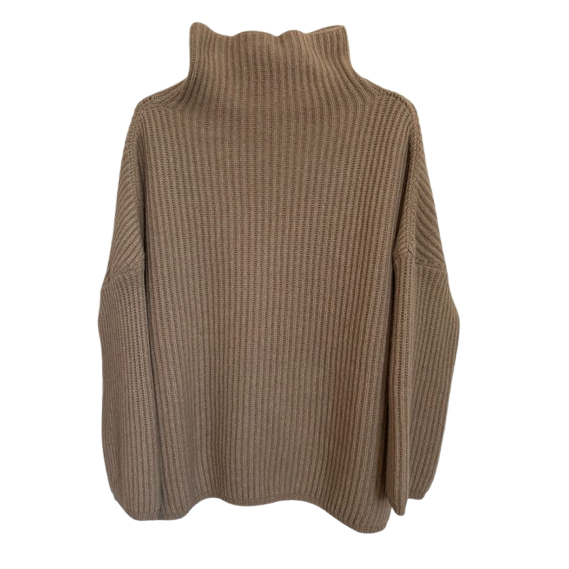 Maje Oversize Alpaka Pullover mit Stehkragen