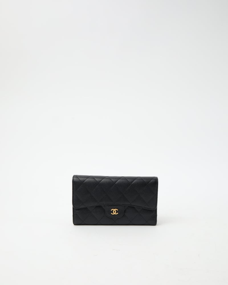 Chanel Caviar Tri-Fold Wallet