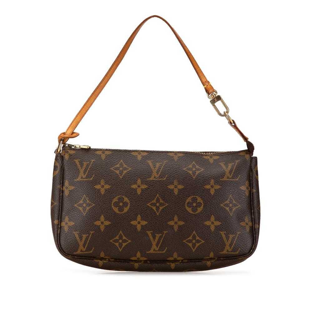 Louis Vuitton B Louis Vuitton Brown Monogram Canvas Canvas Monogram Pochette Accessoires France