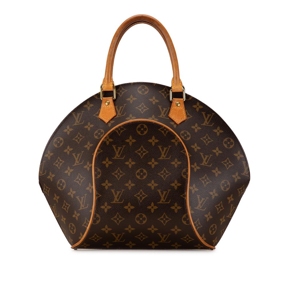 Louis Vuitton B Louis Vuitton Brown Monogram Canvas Canvas Monogram Ellipse MM France