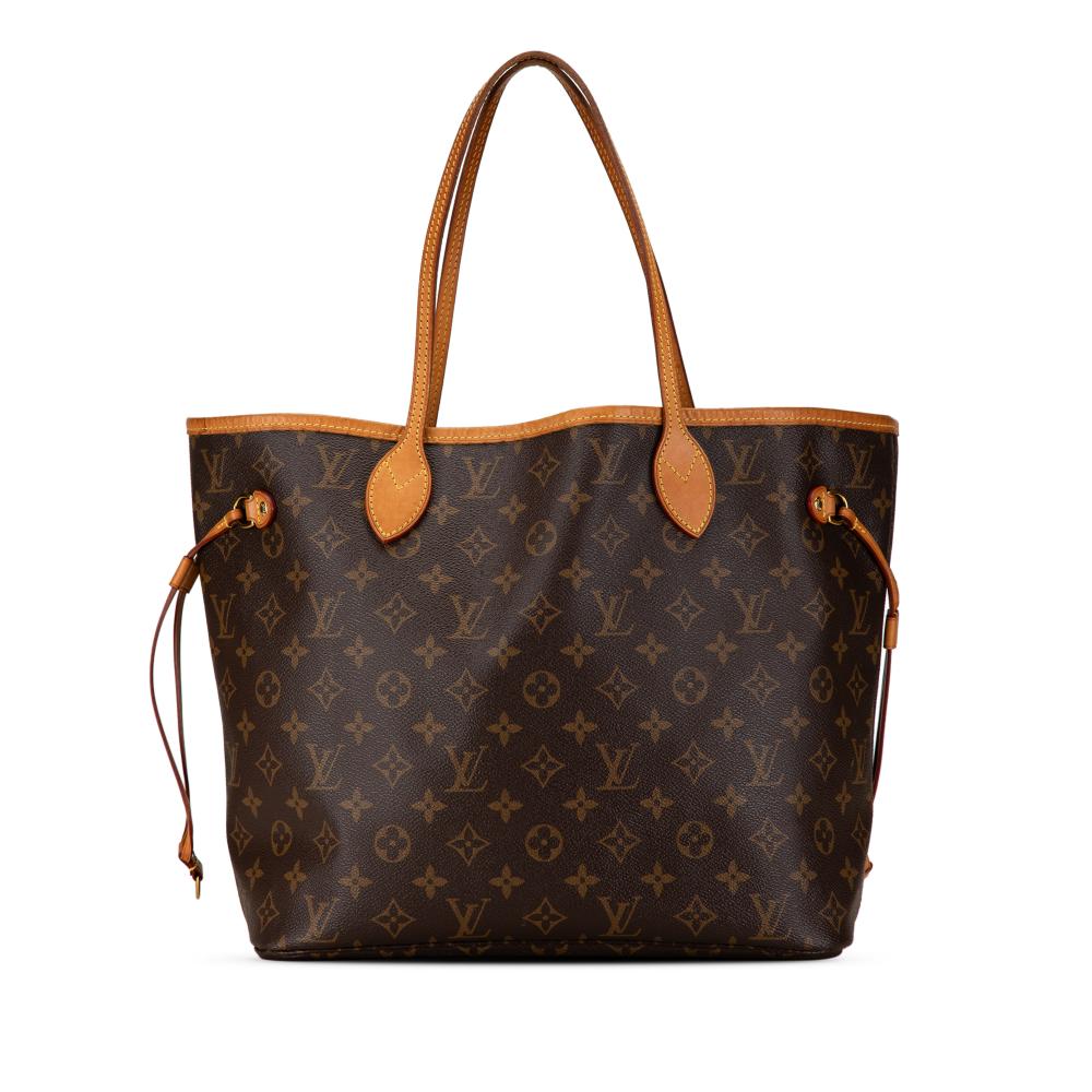 Louis Vuitton B Louis Vuitton Brown Monogram Canvas Canvas Monogram Neverfull MM France