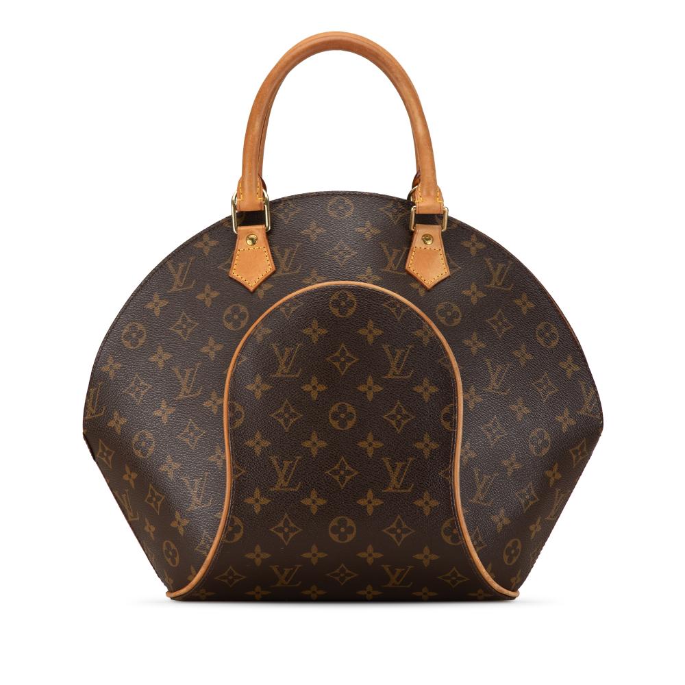 Louis Vuitton B Louis Vuitton Brown Monogram Canvas Canvas Monogram Ellipse MM France