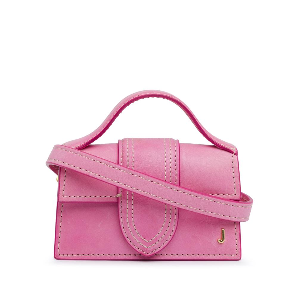 Jacquemus B Jacquemus Pink Calf Leather Le Petit Bambino Italy