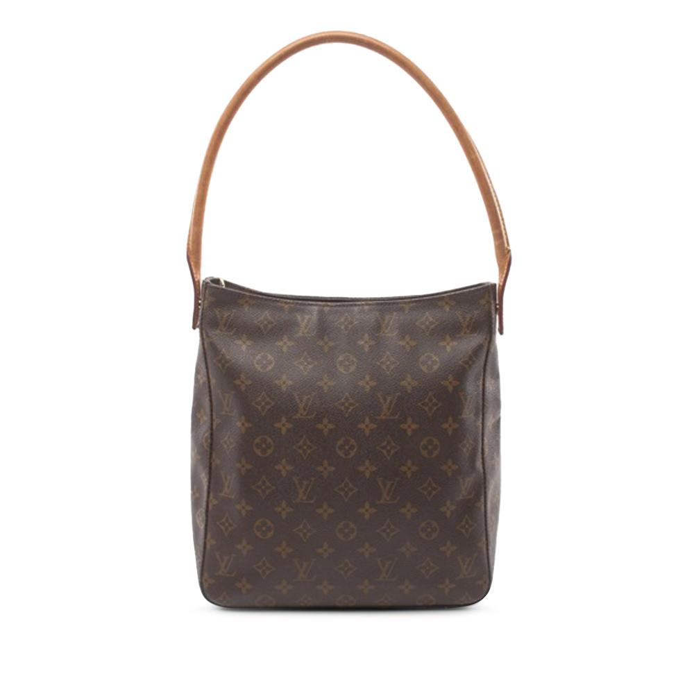 Louis Vuitton B Louis Vuitton Brown Monogram Canvas Canvas Monogram Looping GM France