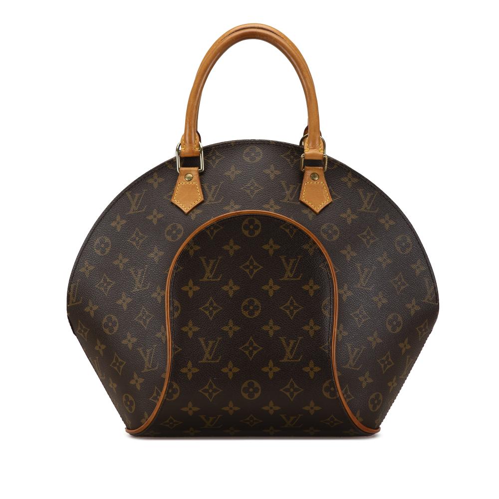 Louis Vuitton B Louis Vuitton Brown Monogram Canvas Canvas Monogram Ellipse MM France