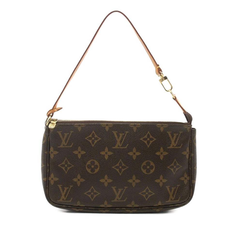 Louis Vuitton B Louis Vuitton Brown Monogram Canvas Canvas Monogram Pochette Accessoires France