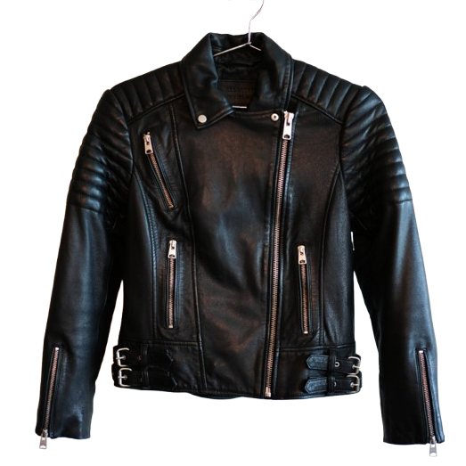 All Saints Veste de motard en cuir_Nouvelle condition