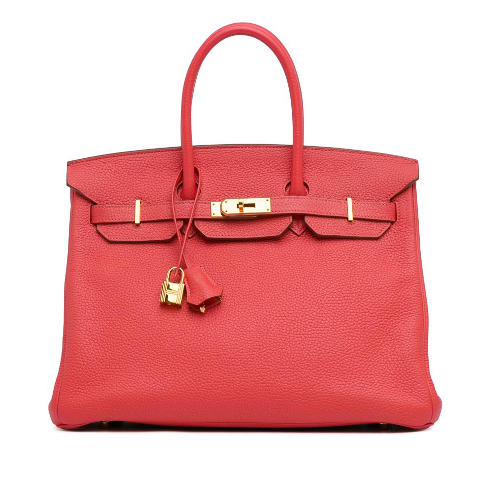 Hermès AB Hermès Red Indian Red Calf Leather Togo Birkin Retourne 35 France