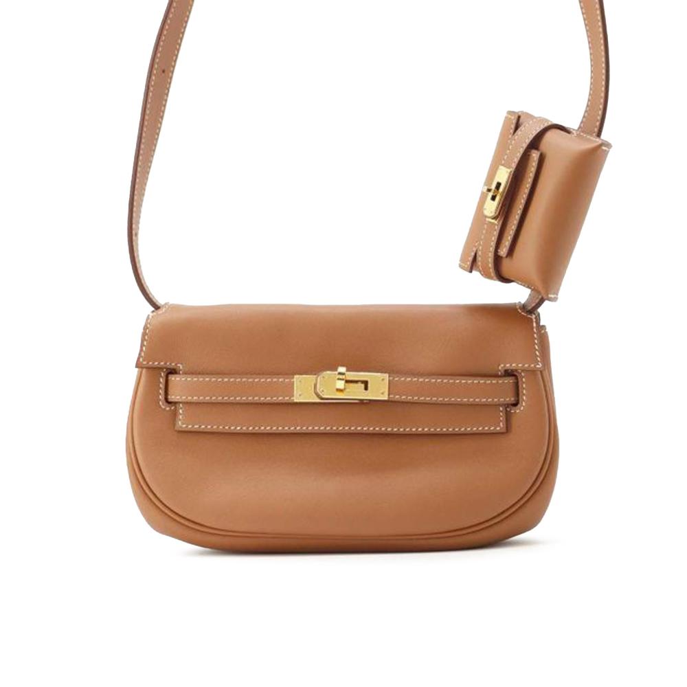 Hermès AB Hermès Brown Calf Leather Swift Kelly Moove France