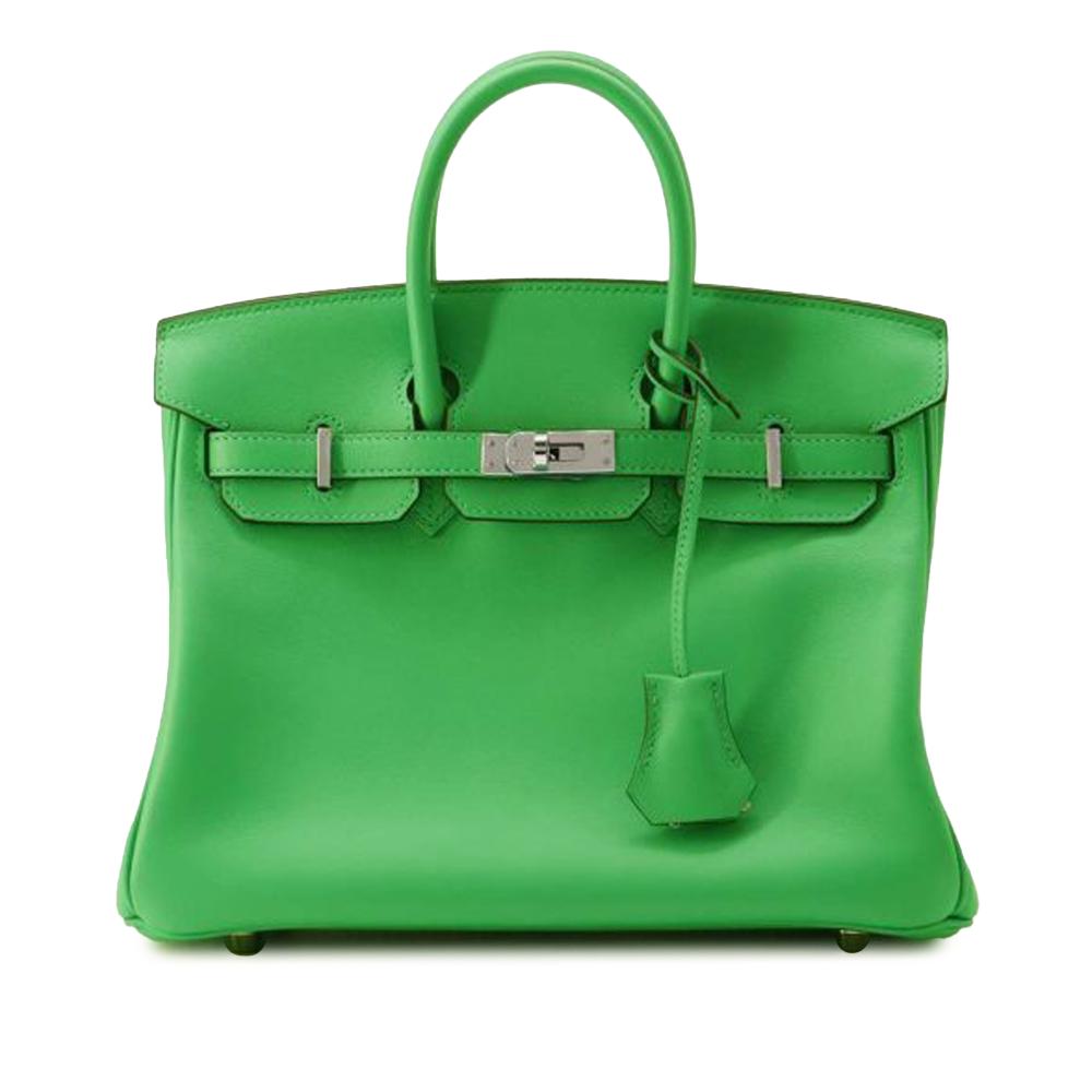 Hermès AB Hermès Green Calf Leather Swift Birkin Retourne 25 France