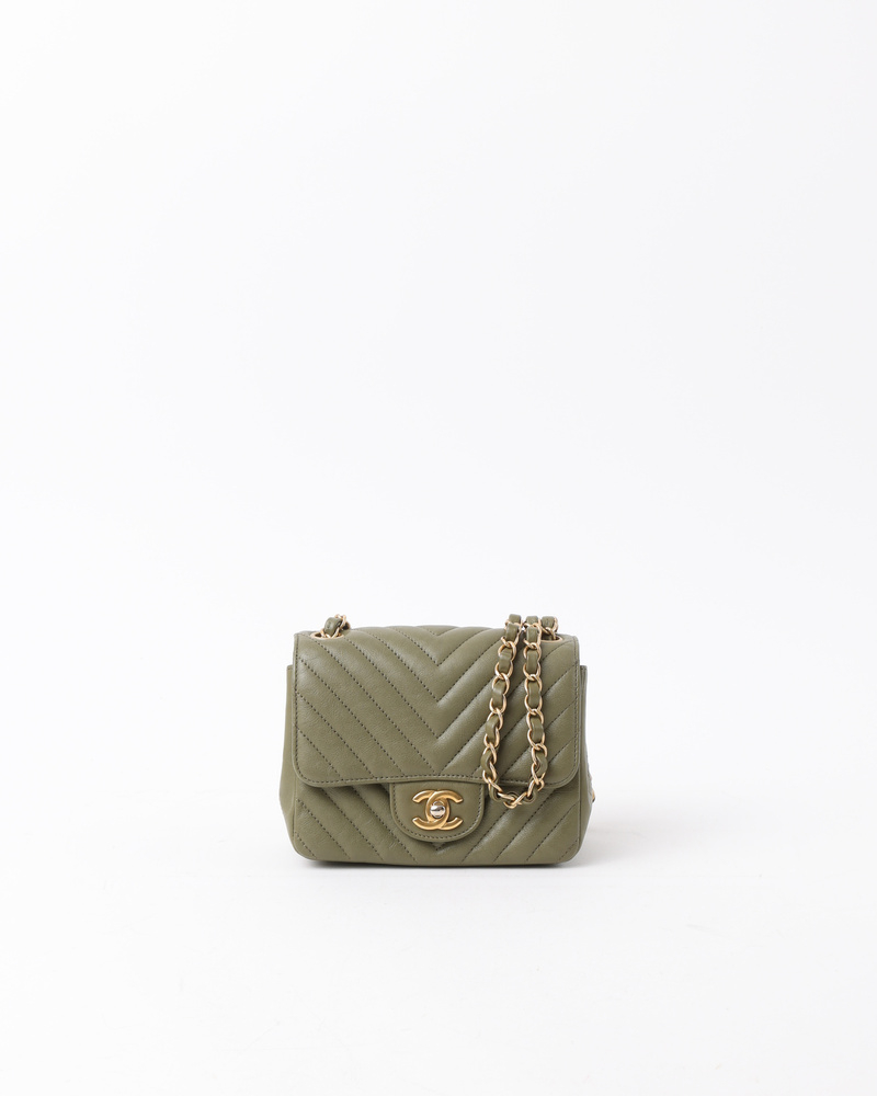 Chanel Chevron Mini Single Flap Bag