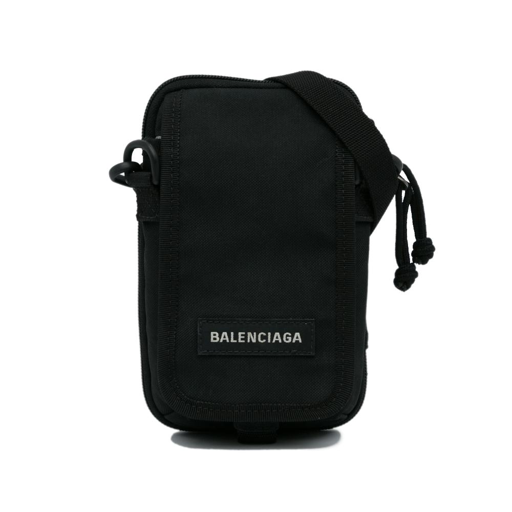 Balenciaga AB Balenciaga Black Canvas Fabric Explorer Pouch Italy