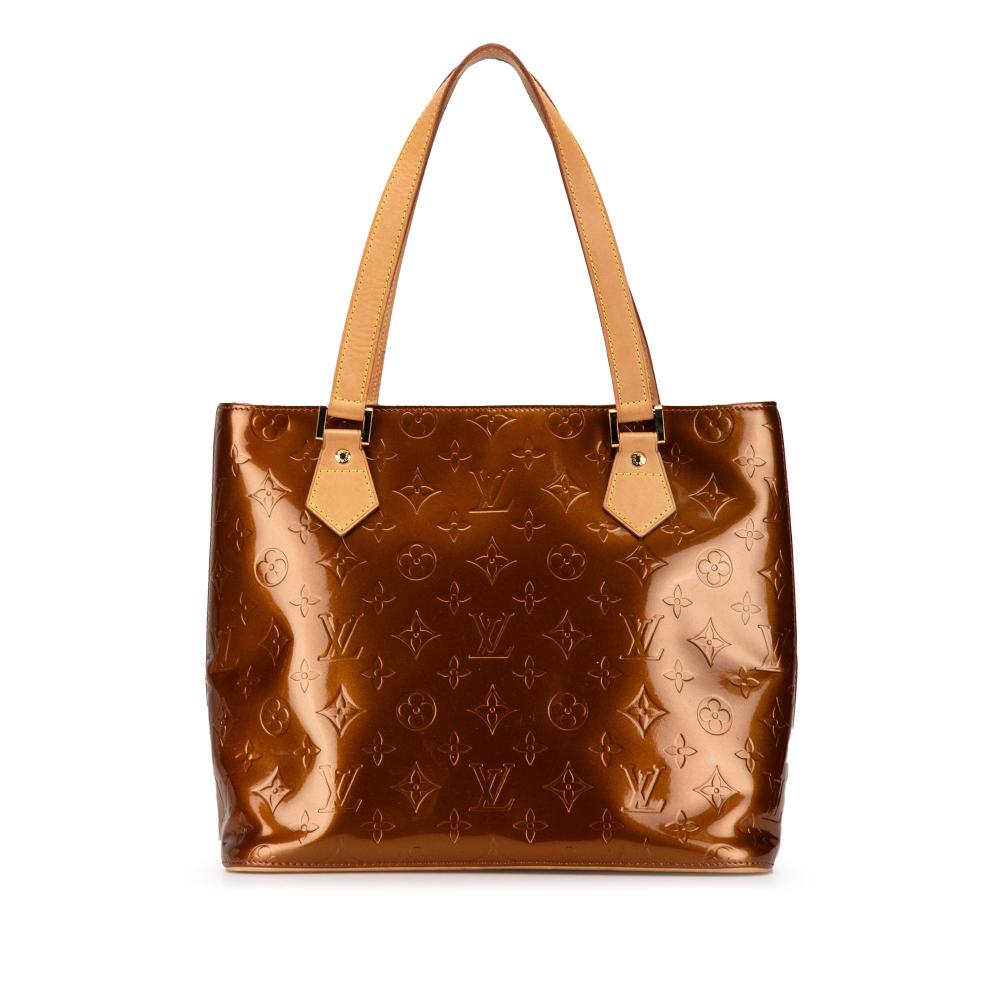 Louis Vuitton B Louis Vuitton Brown Vernis Leather Leather Monogram Vernis Houston Spain