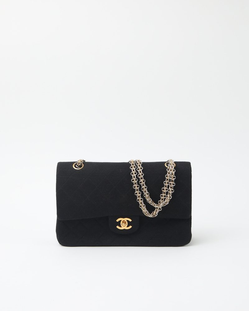 Chanel Classic Jersey Medium Double Flap Bag