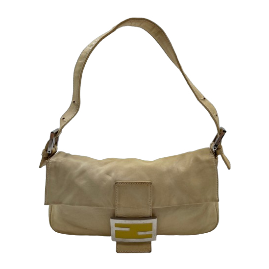 Fendi Beige Leather Fendi Baguette