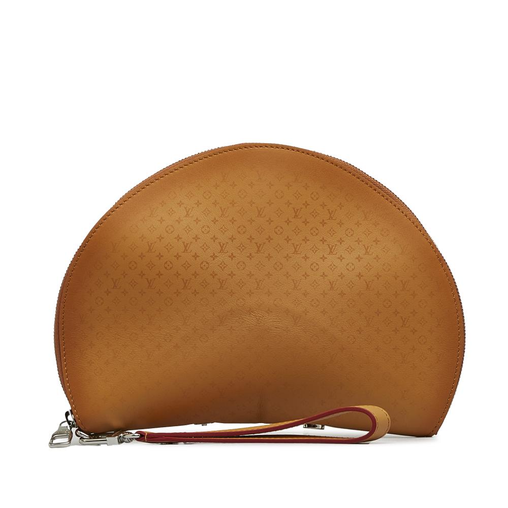 Louis Vuitton AB Louis Vuitton Brown with White Calf Leather Monogram Fortune Cookie Italy