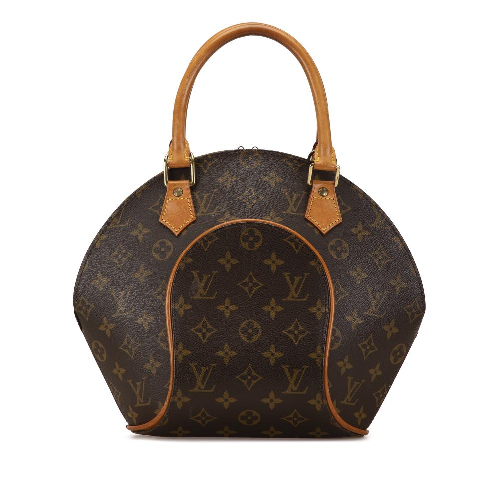 Louis Vuitton B Louis Vuitton Brown Monogram Canvas Canvas Monogram Ellipse PM France