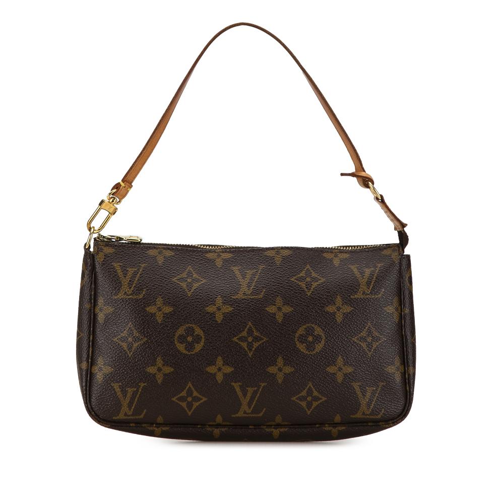 Louis Vuitton B Louis Vuitton Brown Monogram Canvas Canvas Monogram Pochette Accessoires France