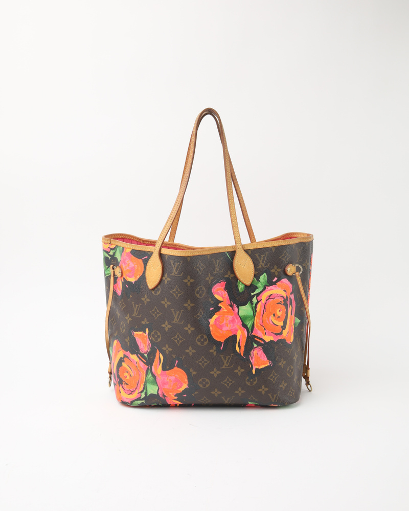 Louis Vuitton Stephen Sprouse Neverfull MM Roses Tote