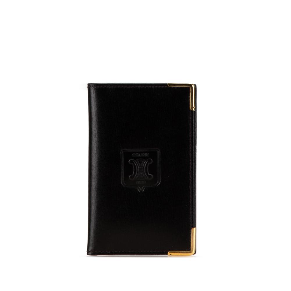 Celine B Celine Black Calf Leather Macadam Card Holder Italy