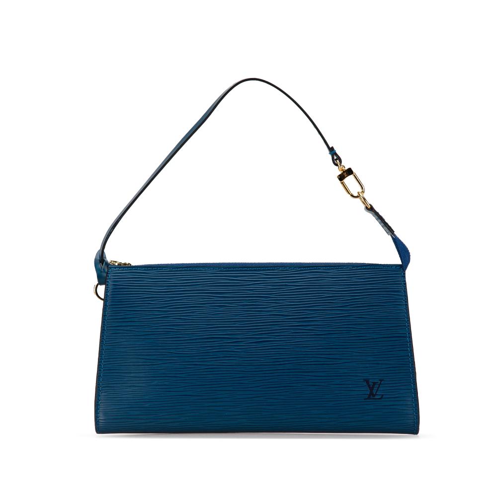 Louis Vuitton B Louis Vuitton Blue Dark Blue Epi Leather Leather Epi Pochette Accessoires France