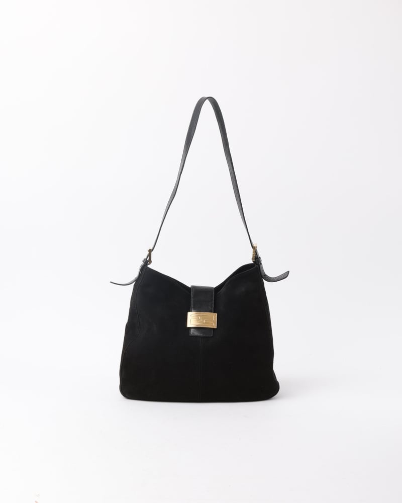 Fendi FF Suede Crossbody bag