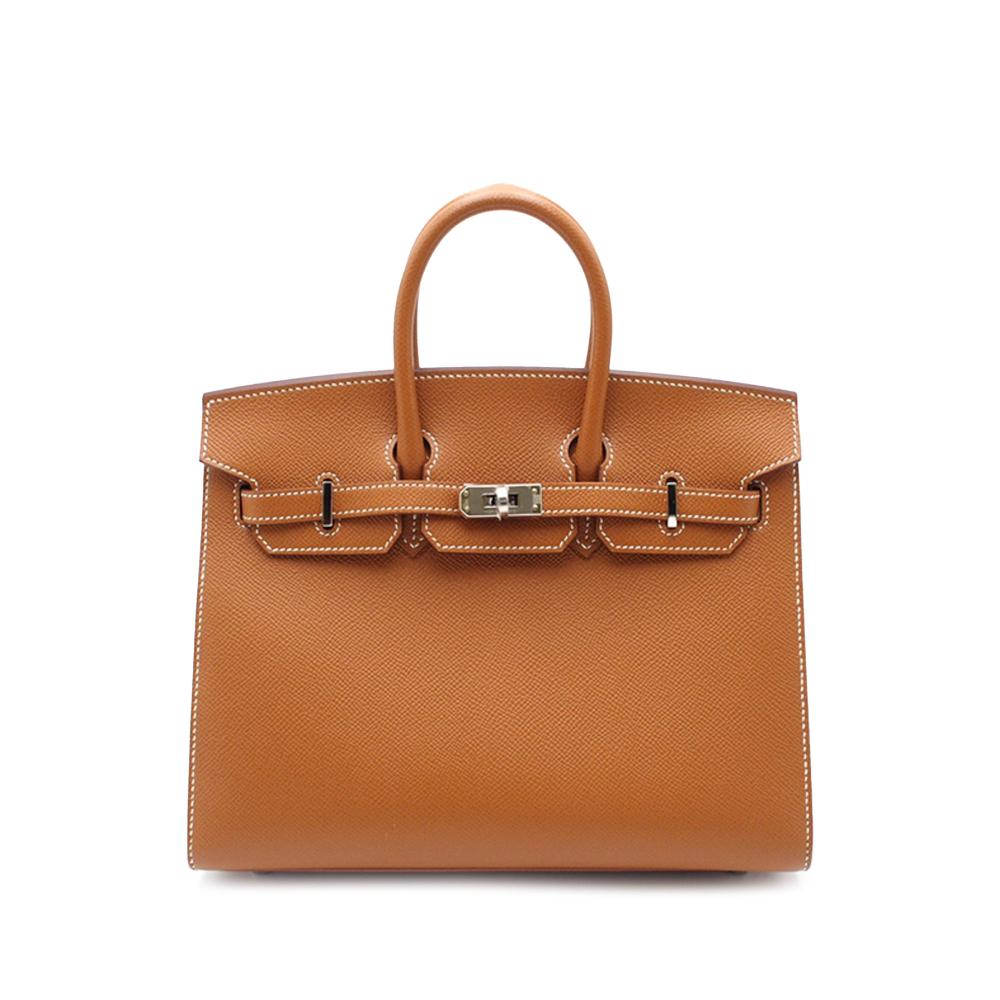 Hermès A Hermès Brown Calf Leather Epsom Birkin Retourne 25 France