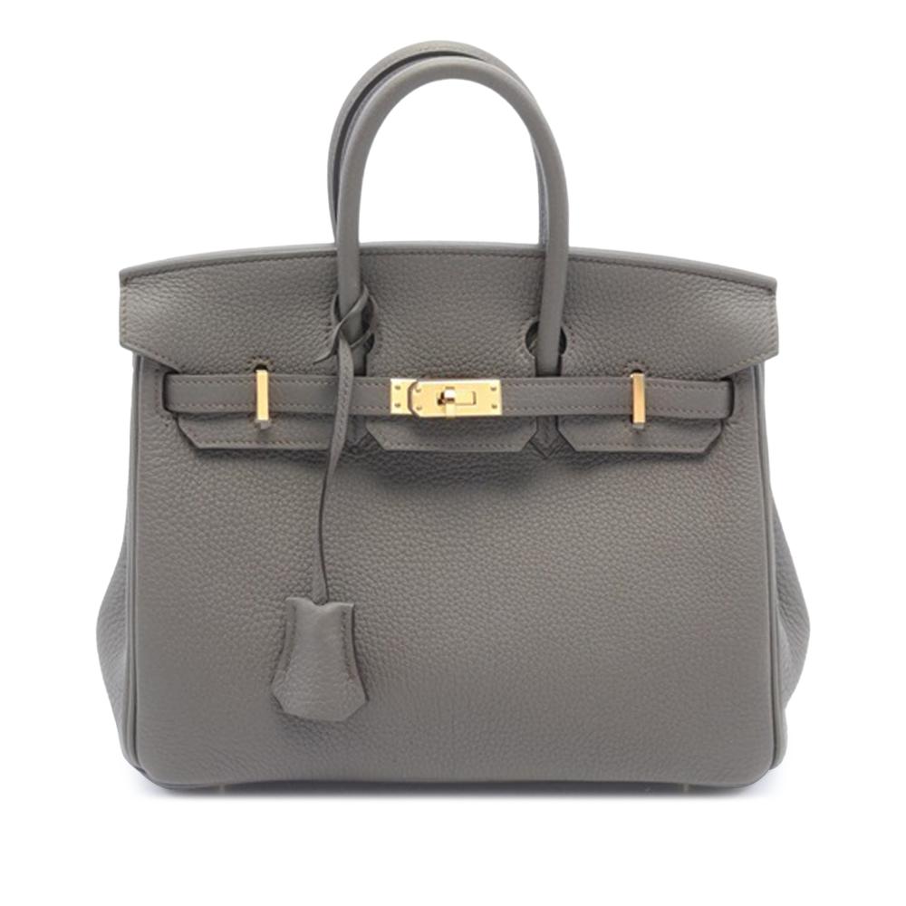 Hermès AB Hermès Gray Calf Leather Togo Birkin Retourne 25 France