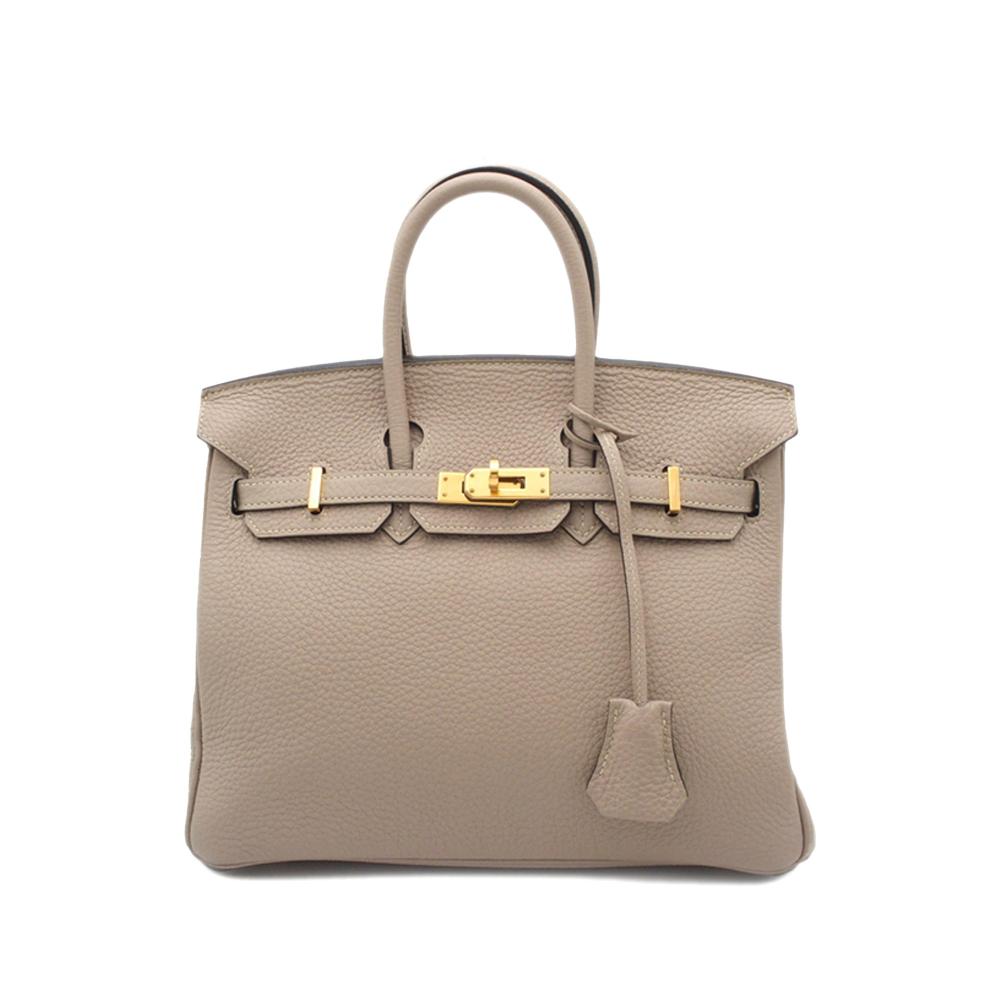 Hermès B Hermès Gray Light Gray Calf Leather Togo Birkin Retourne 25 France