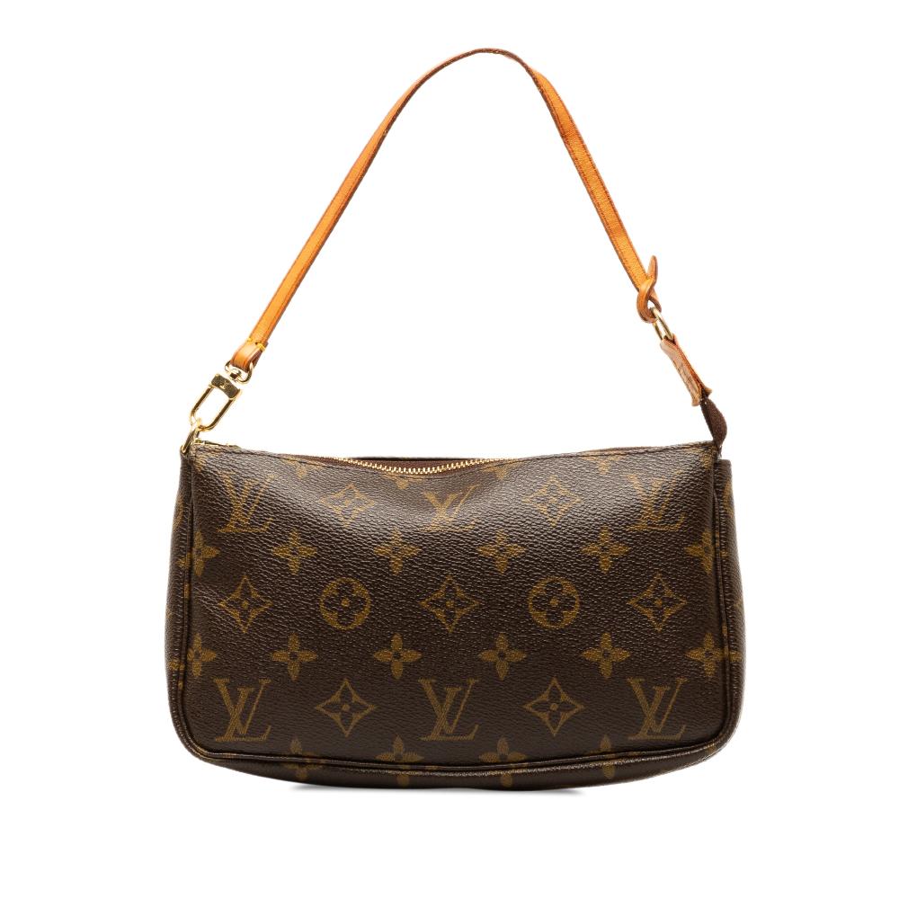 Louis Vuitton AB Louis Vuitton Brown Monogram Canvas Canvas Monogram Pochette Accessoires France