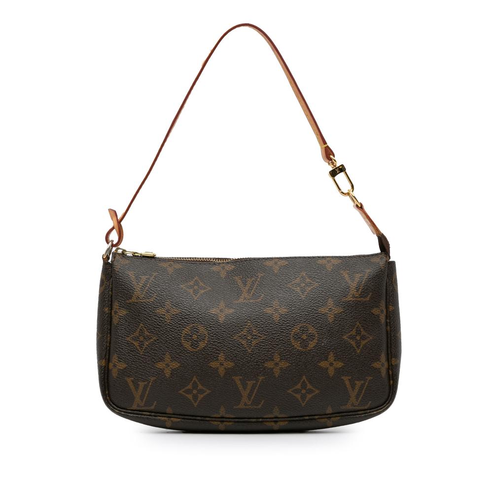 Louis Vuitton B Louis Vuitton Brown Monogram Canvas Canvas Monogram Pochette Accessoires France