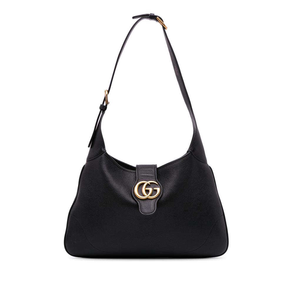 Gucci B Gucci Black Calf Leather Medium Aphrodite Italy