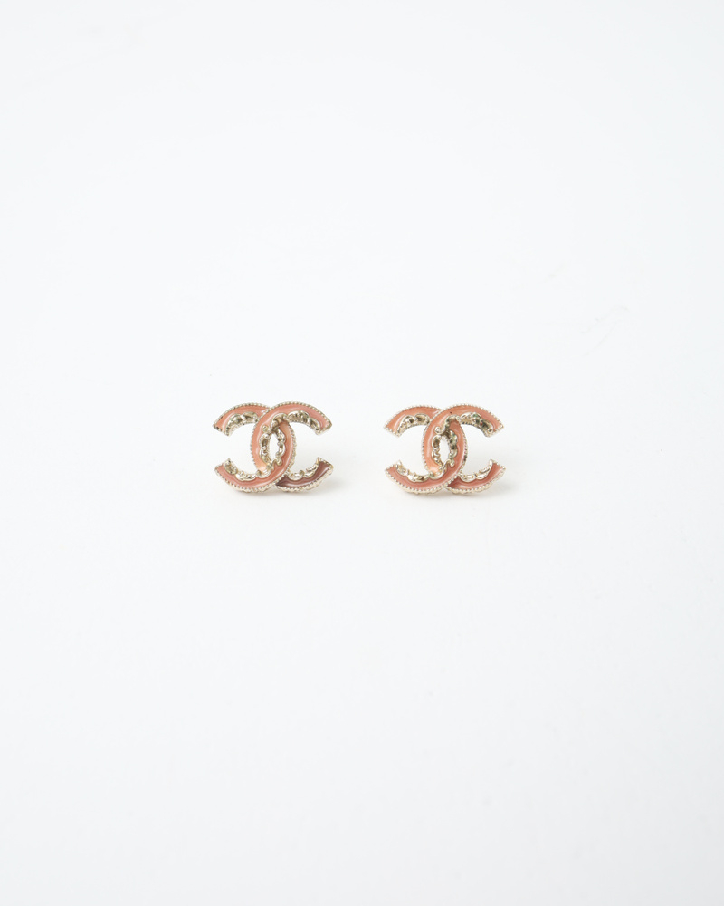 Chanel Coco Mark Ruffle Earrings