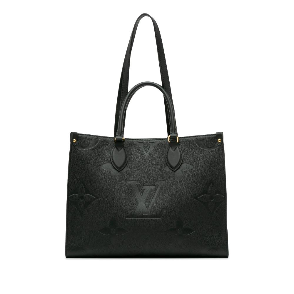 Louis Vuitton AB Louis Vuitton Black Monogram Empreinte Leather Onthego MM France