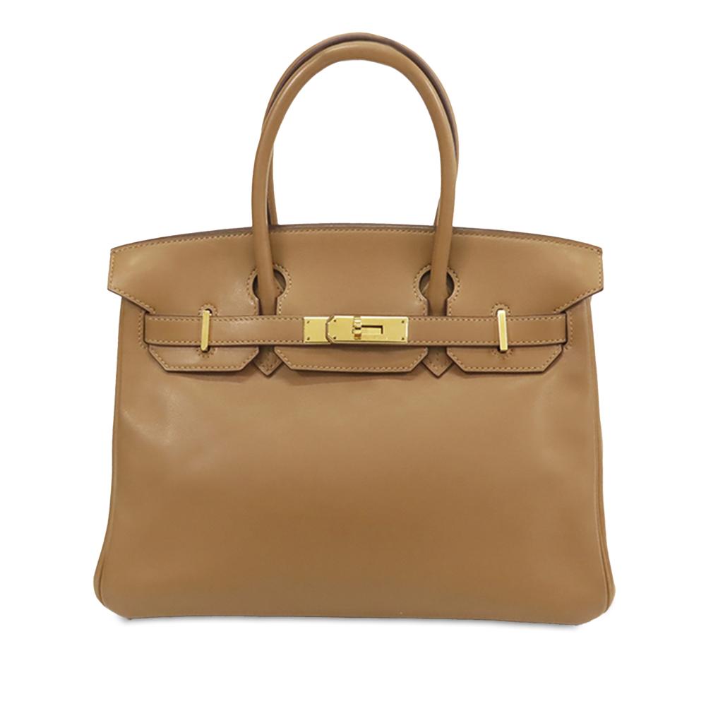 Hermès B Hermès Brown Camel Calf Leather Swift Birkin Retourne 30 France