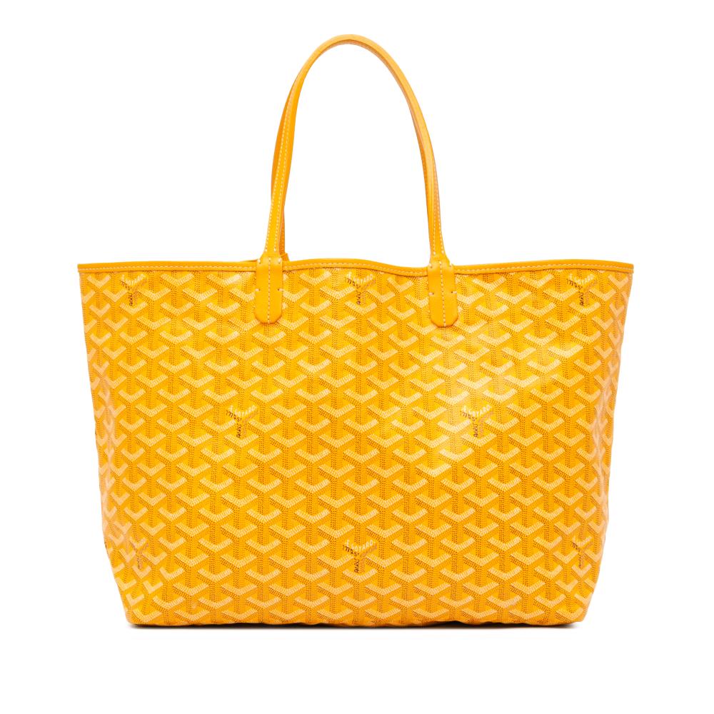 Goyard B Goyard Yellow Coated Canvas Fabric Goyardine Saint Louis PM France