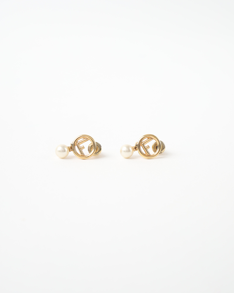 Fendi F is Fendi Pearl Drop Earrings