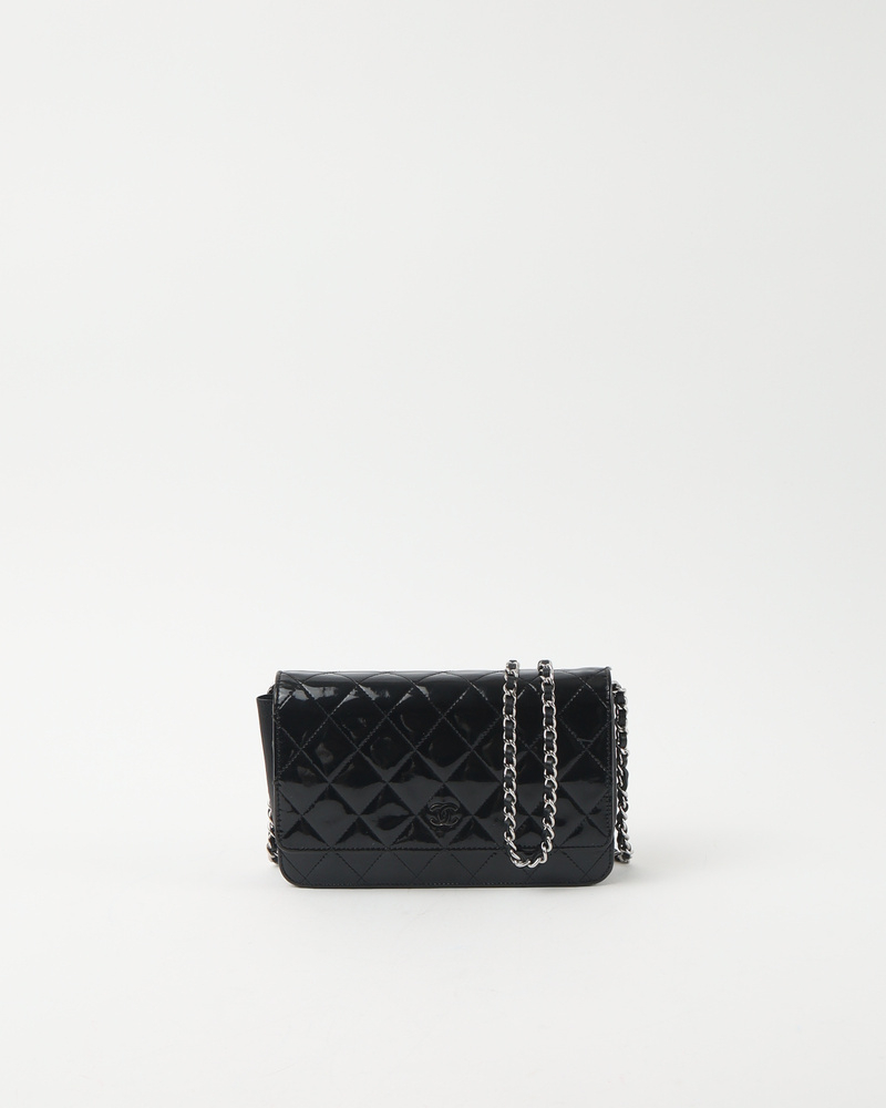 Chanel Patent Wallet On Chain Bag