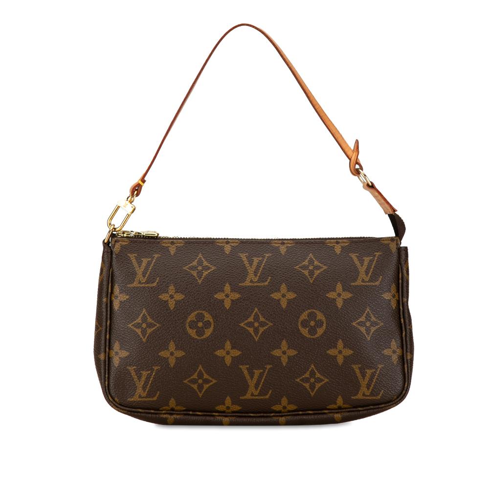 Louis Vuitton AB Louis Vuitton Brown Monogram Canvas Canvas Monogram Pochette Accessoires France