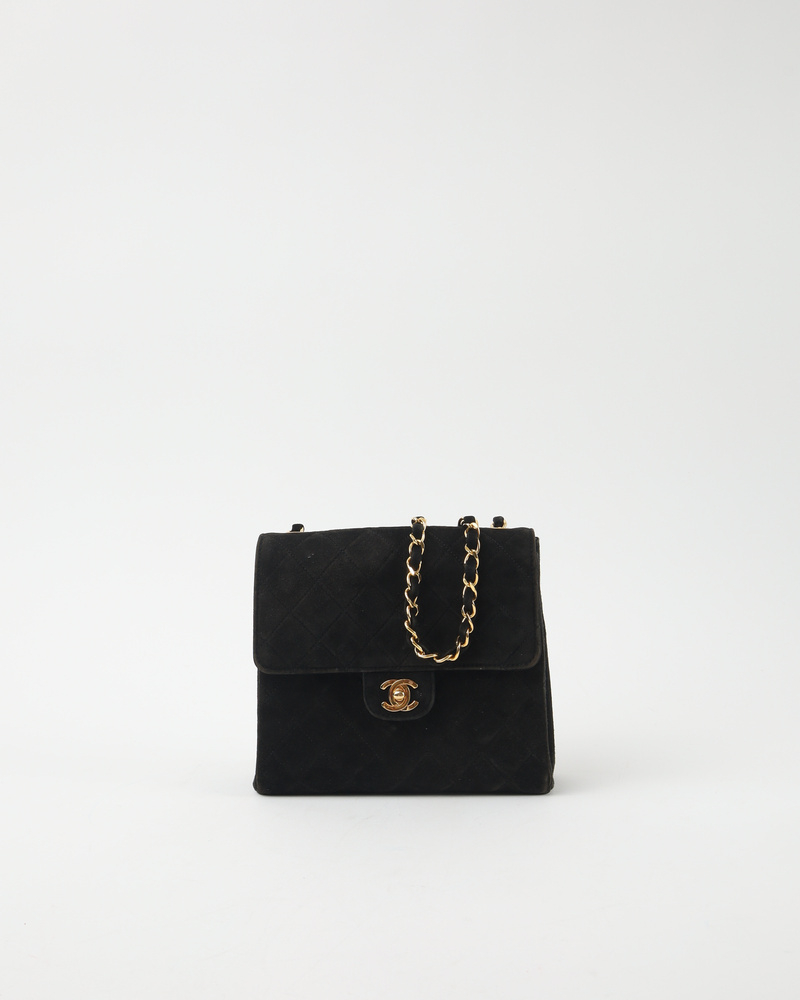 Chanel Classic Suede Single Flap Bag