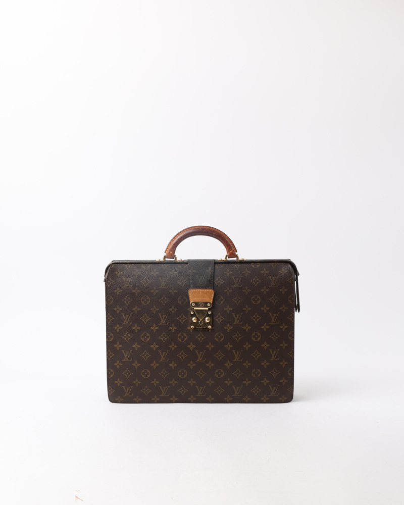 Louis Vuitton Monogram Serviette Fermoir Business Bag