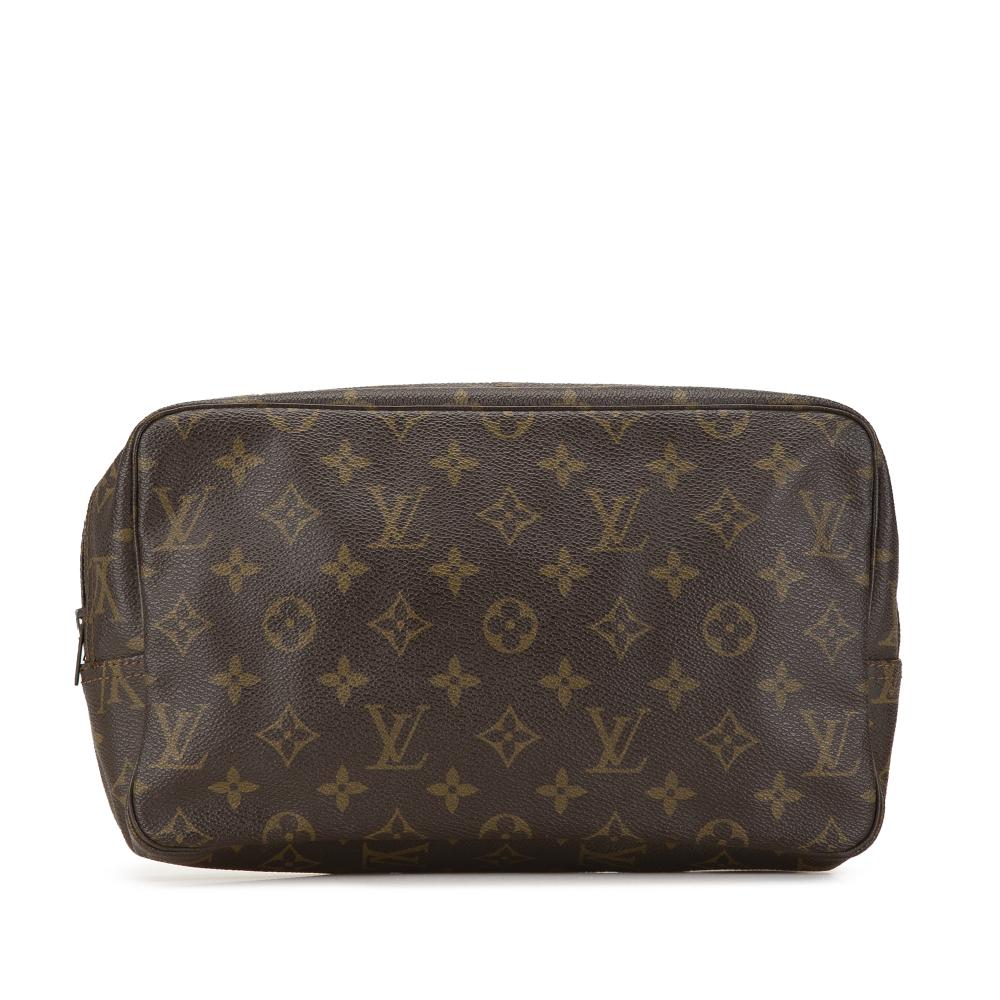 Louis Vuitton B Louis Vuitton Brown Monogram Canvas Canvas Monogram Trousse Toilette 28 France