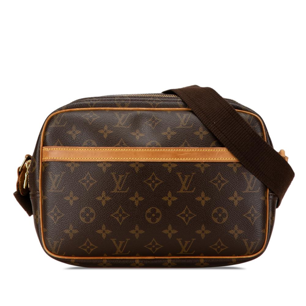 Louis Vuitton B Louis Vuitton Brown Monogram Canvas Canvas Monogram Reporter PM France