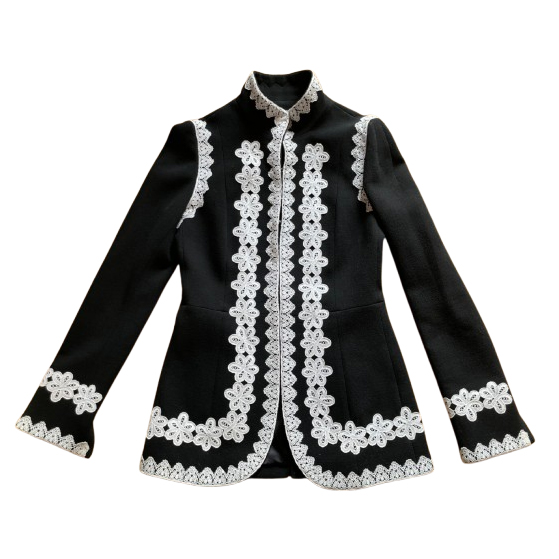 Andrew Gn Vintage wool and lace jacket