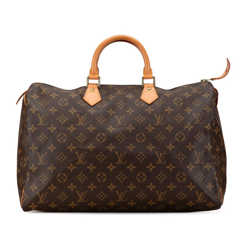 Louis Vuitton B Louis Vuitton Brown Monogram Canvas Canvas Monogram Speedy 40 France