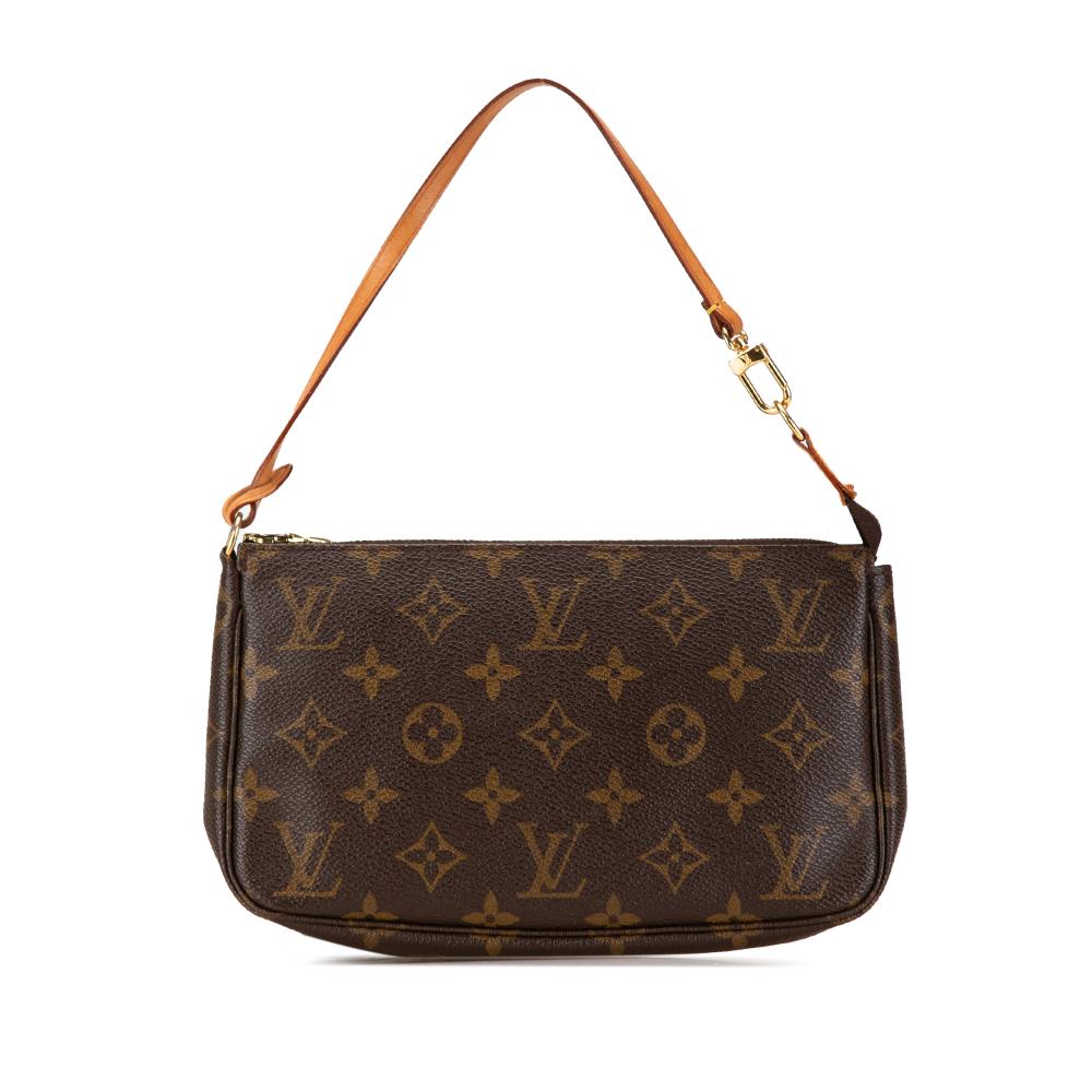 Louis Vuitton B Louis Vuitton Brown Monogram Canvas Canvas Monogram Pochette Accessoires France